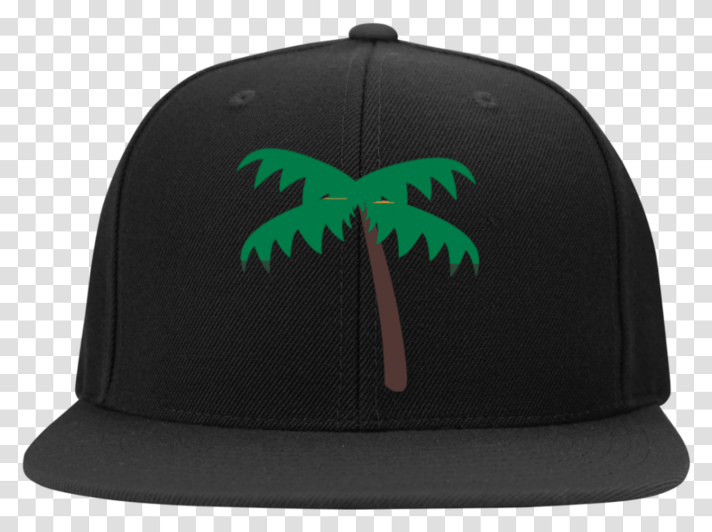 Palm Tree Emoji Stc19 Sport Tek Flat Bill High Profile Baseball Cap, Apparel, Hat Transparent Png
