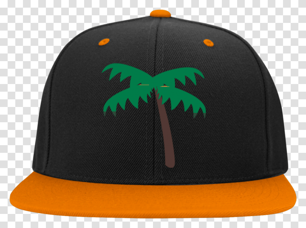 Palm Tree Emoji Stc19 Sport Tek Flat Bill High Profile Cap, Apparel, Baseball Cap, Hat Transparent Png