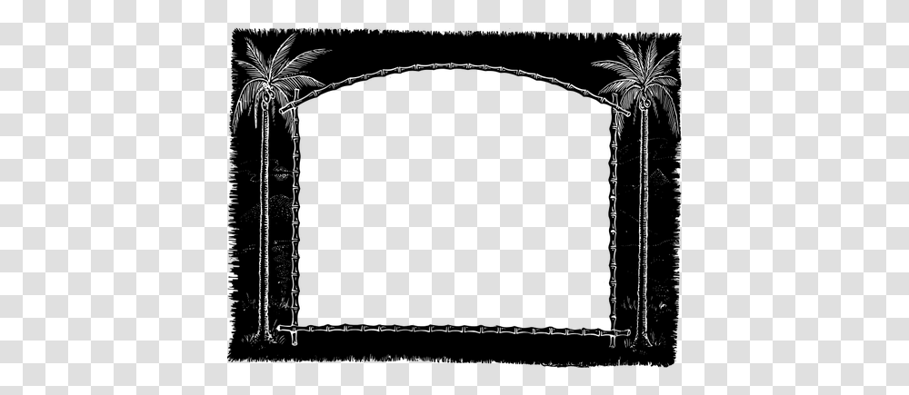 Palm Tree Frame, Gray, World Of Warcraft Transparent Png