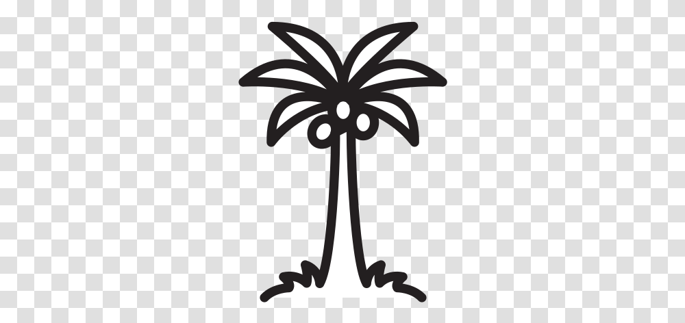 Palm Tree Free Icon Of Selman Icons Fresh, Cross, Symbol, Plant, Stencil Transparent Png