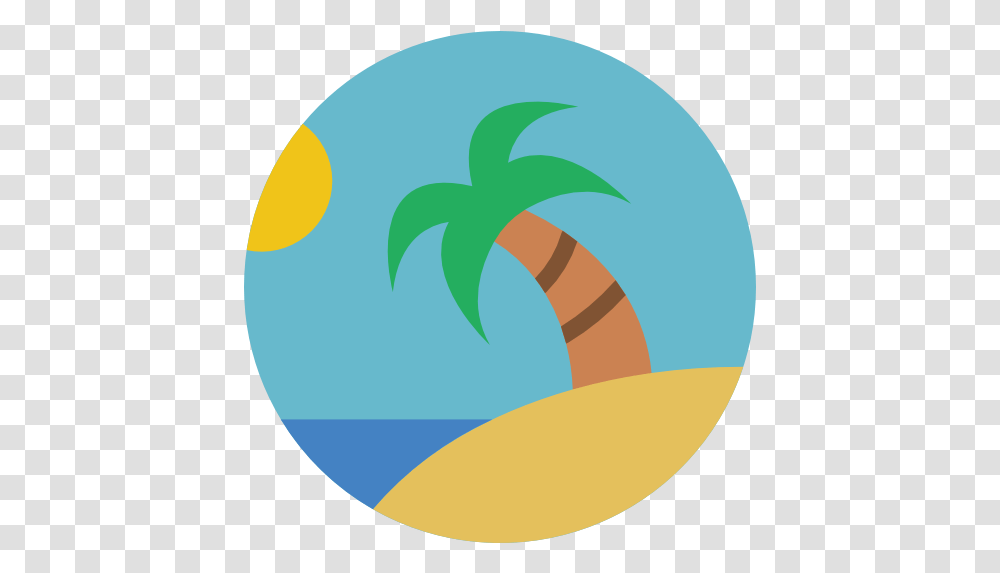 Palm Tree Free Nature Icons Circle, Symbol, Astronomy, Text, Logo Transparent Png