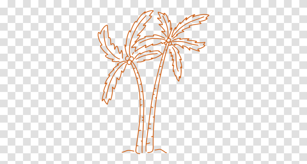Palm Tree Hand Drawn & Svg Vector File Palmera Dibujada A Mano, Cross, Symbol, Accessories, Accessory Transparent Png