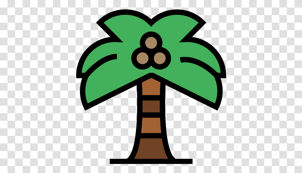 Palm Tree Icon 25 Repo Free Icons Palm Trees, Cross, Symbol, Green, Logo Transparent Png