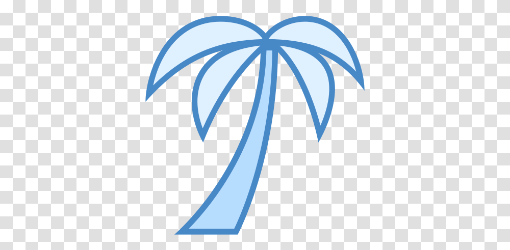 Palm Tree Icon Free Download And Vector Palm Tree Icon Blue, Symbol, Outdoors, Logo, Nature Transparent Png