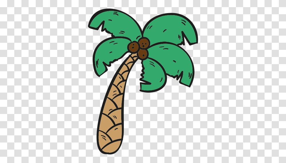 Palm Tree Icon, Plant, Arecaceae, Green, Floral Design Transparent Png