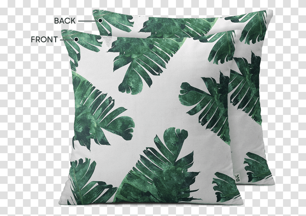 Palm Tree Leaves Background, Pillow, Cushion, Plant, Leaf Transparent Png