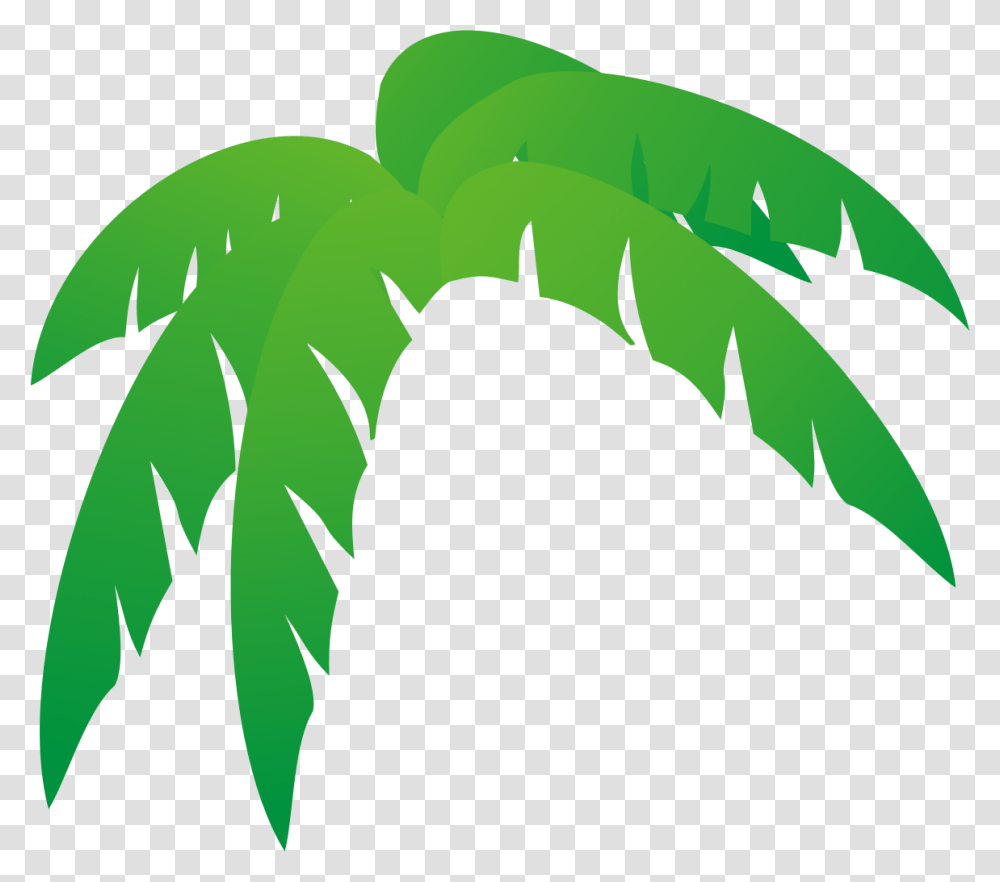 Palm Tree Leaves Clipart, Green, Leaf, Plant, Vegetation Transparent Png
