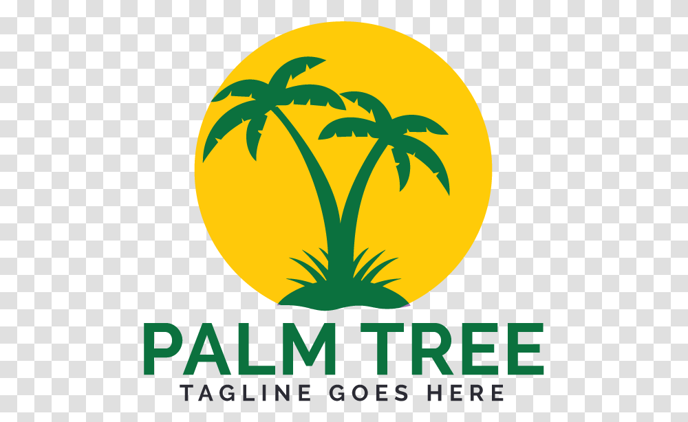 Palm Tree Logo Design Graphic Design, Plant, Poster, Advertisement, Flower Transparent Png