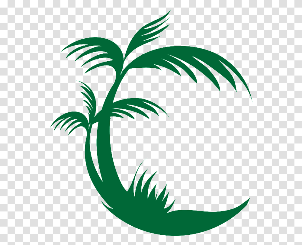 Palm Tree Logo, Green, Plant, Arecaceae, Leaf Transparent Png