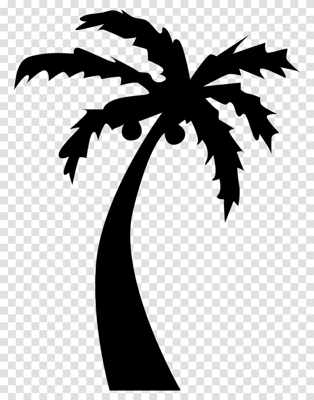 Palm Tree Logo Image, Nature, Outdoors, Night, Astronomy Transparent Png