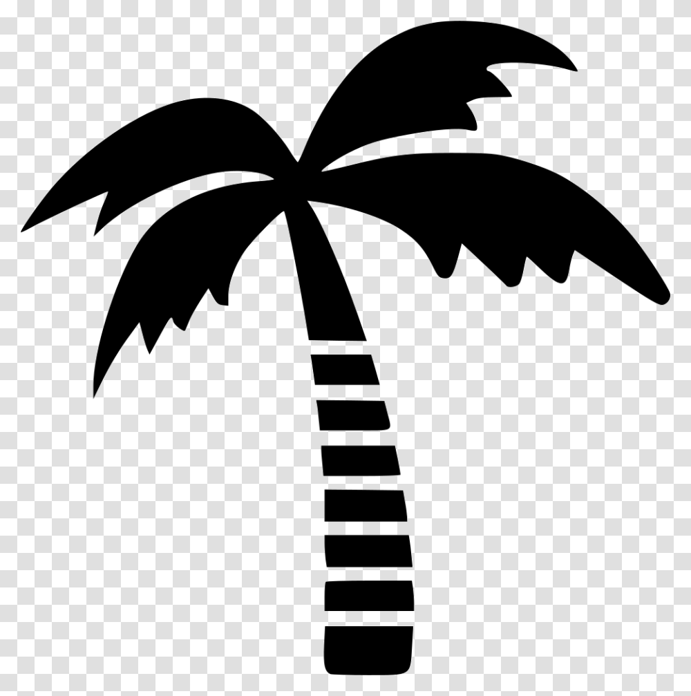 Palm Tree Outline Palm Tree Logo, Stencil, Axe, Tool Transparent Png