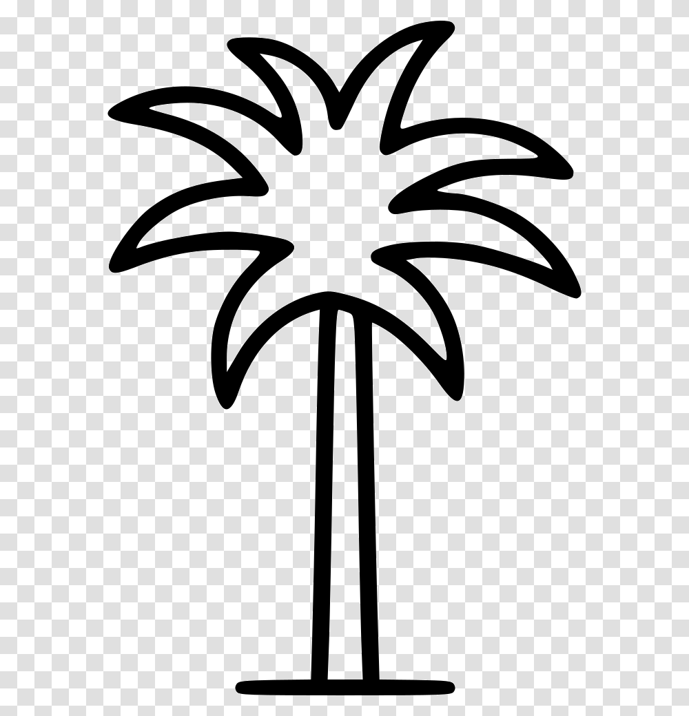 Palm Tree Palm Tree Icon Free, Stencil, Leaf, Plant Transparent Png