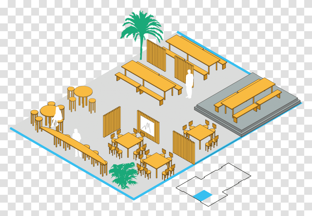 Palm Tree Plan Palm Tree, Tabletop, Plot, Diagram, Construction Crane Transparent Png
