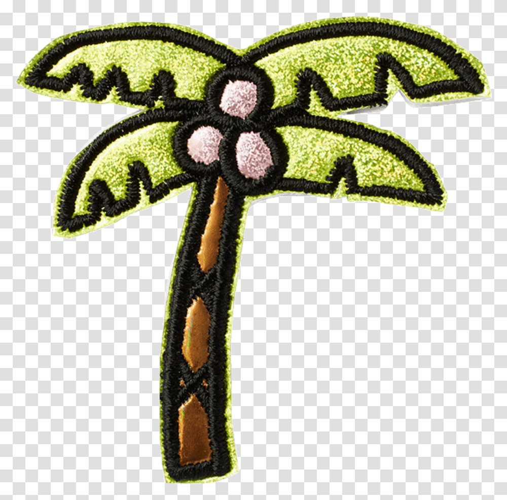 Palm Tree Puffy Patch Palm Tree Patch, Cross, Hair Slide, Accessories Transparent Png