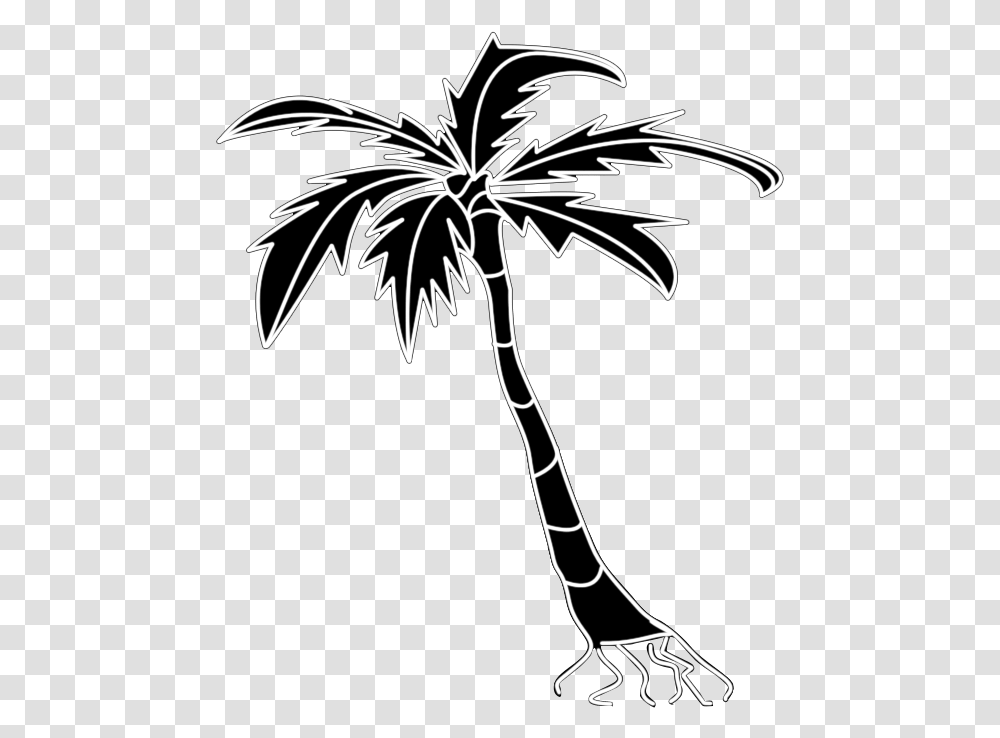 Palm Tree Silhouette Clipart Borassus Flabellifer, Plant, Flower, Vegetation Transparent Png