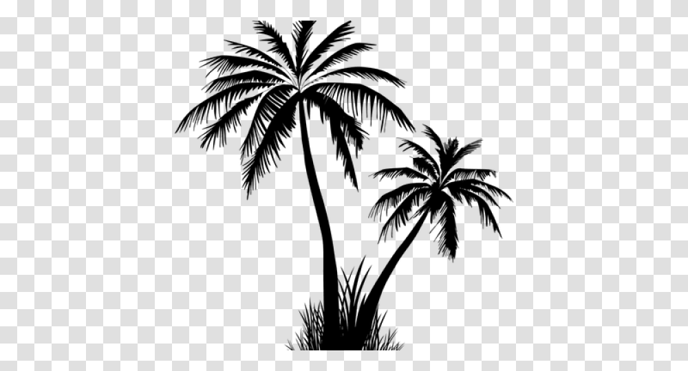 Palm Tree Silhouette Free Download Clip Art, Gray, World Of Warcraft Transparent Png