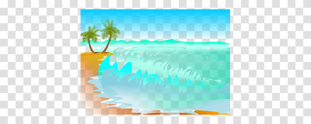 Palm Trees Holiday, Sea, Outdoors, Water Transparent Png