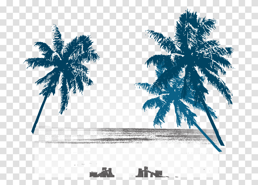 Palm Trees Background Design, Plant, Arecaceae, Tropical Transparent Png