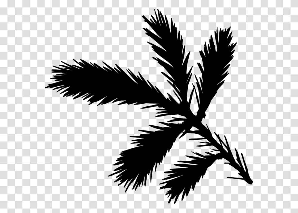 Palm Trees Black Amp White Fir Leaf, Gray, World Of Warcraft Transparent Png