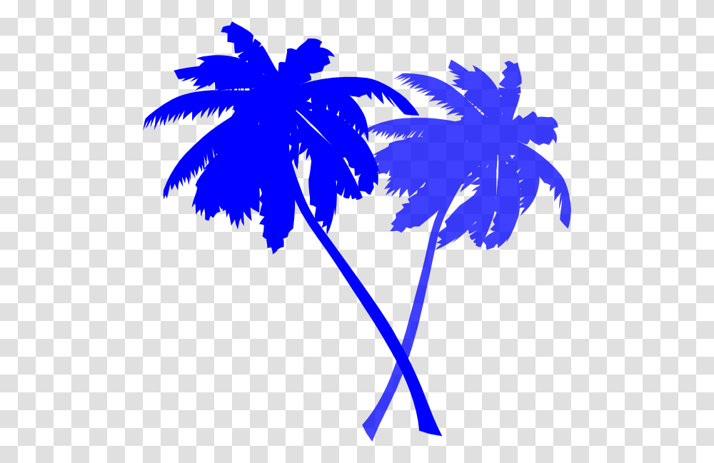 Palm Trees Blue Clip Art For Web, Plant, Arecaceae, Leaf Transparent Png