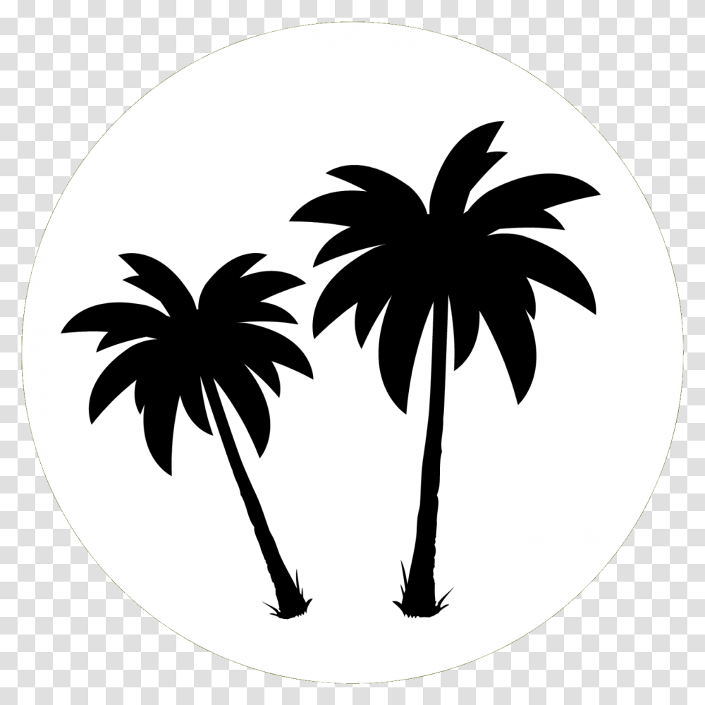 Palm Trees Clip Art Black White Tree, Stencil, Silhouette, Symbol Transparent Png