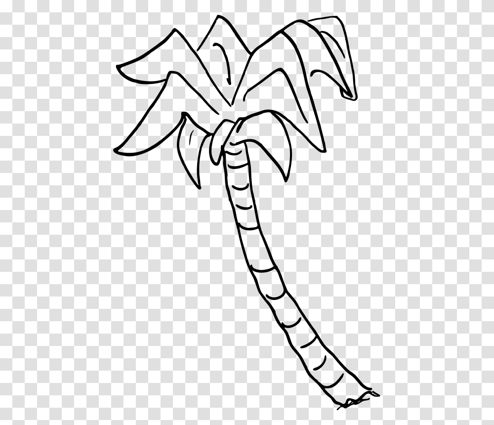 Palm Trees Clip Art Palm Tree Drawing, Gray, World Of Warcraft Transparent Png