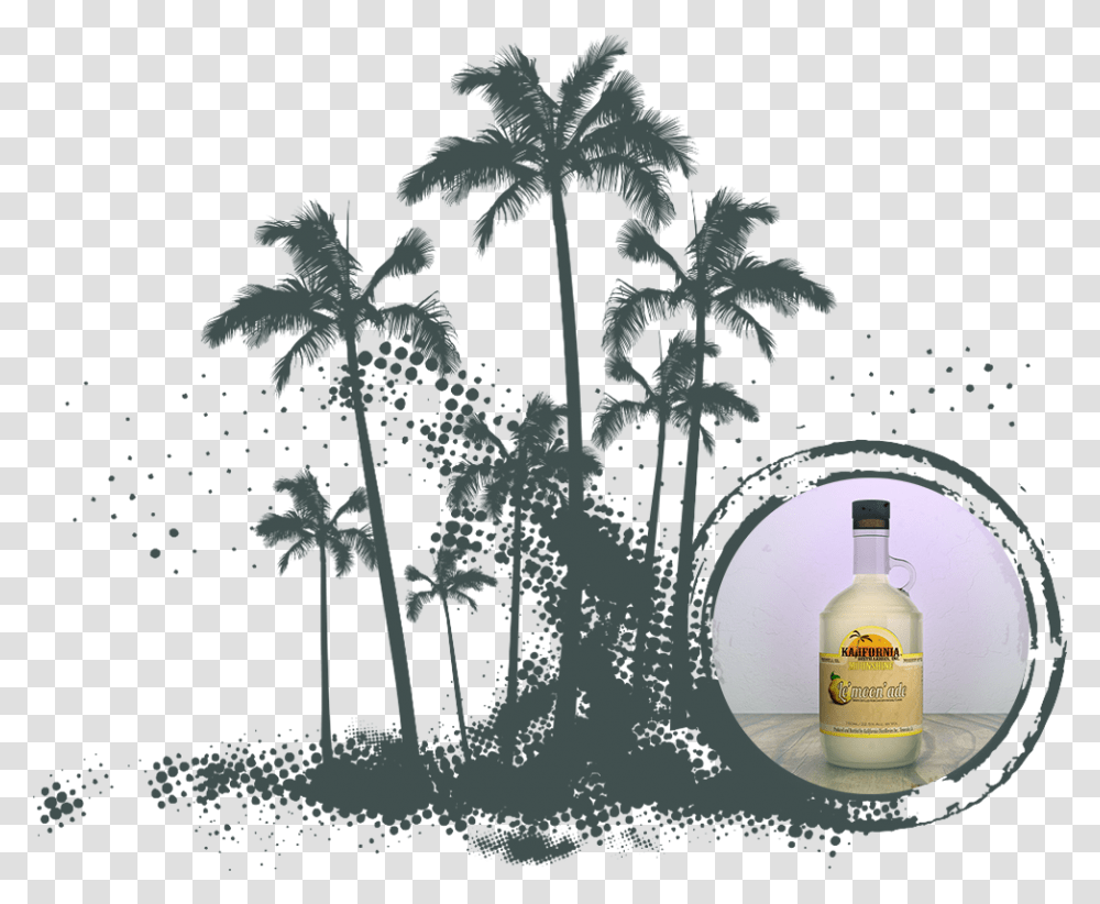 Palm Trees Clip Art Vector Graphics Illustration Royalty Free Clip Art, Bottle, Cosmetics, Lotion Transparent Png