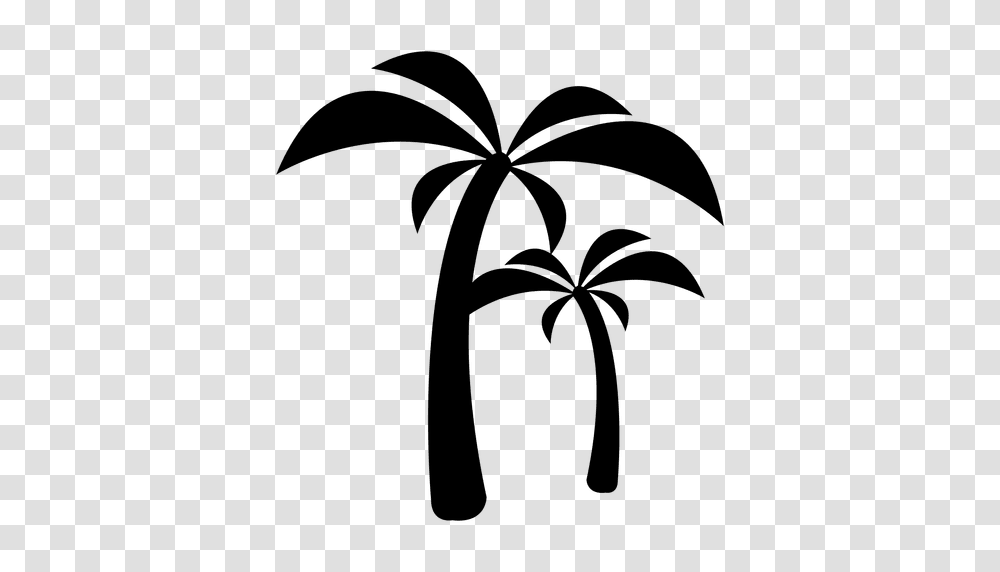 Palm Trees Icon, Green, Stencil, Plant, Arecaceae Transparent Png
