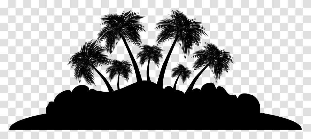 Palm Trees Silhouette Sky Palm Trees Silhouette, Gray, World Of Warcraft Transparent Png