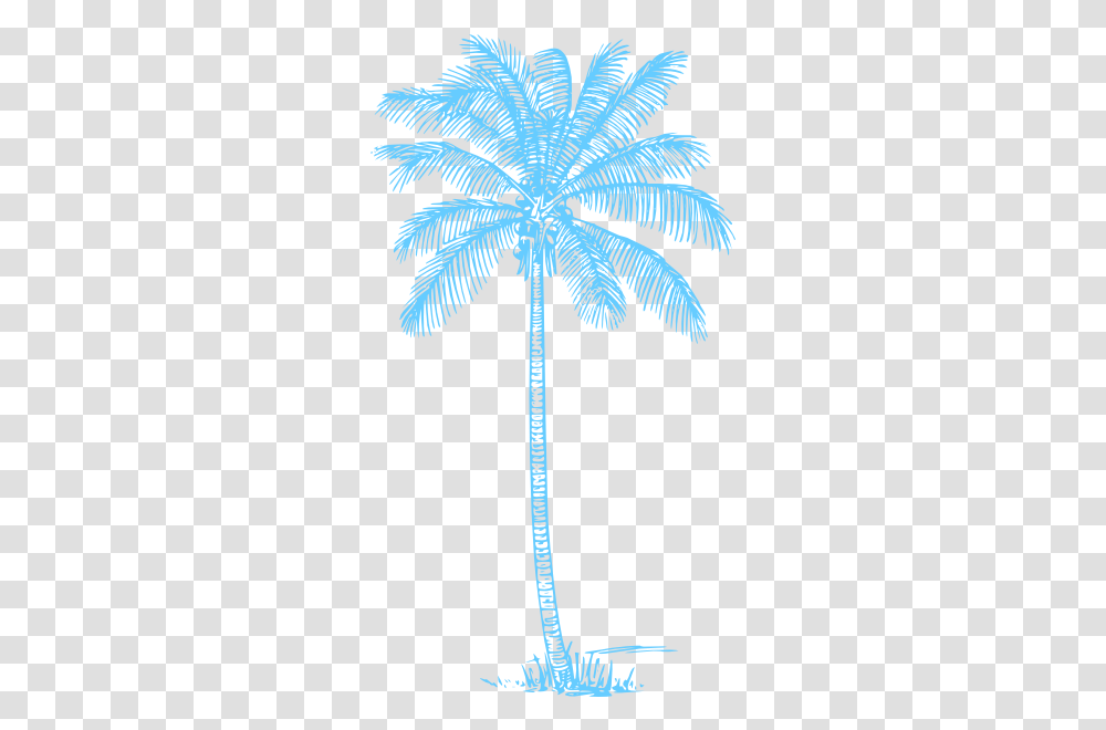 Palmera Azul Turquesa Clip Art Palm Tree Drawing, Bird, Animal, Pattern, Snowflake Transparent Png