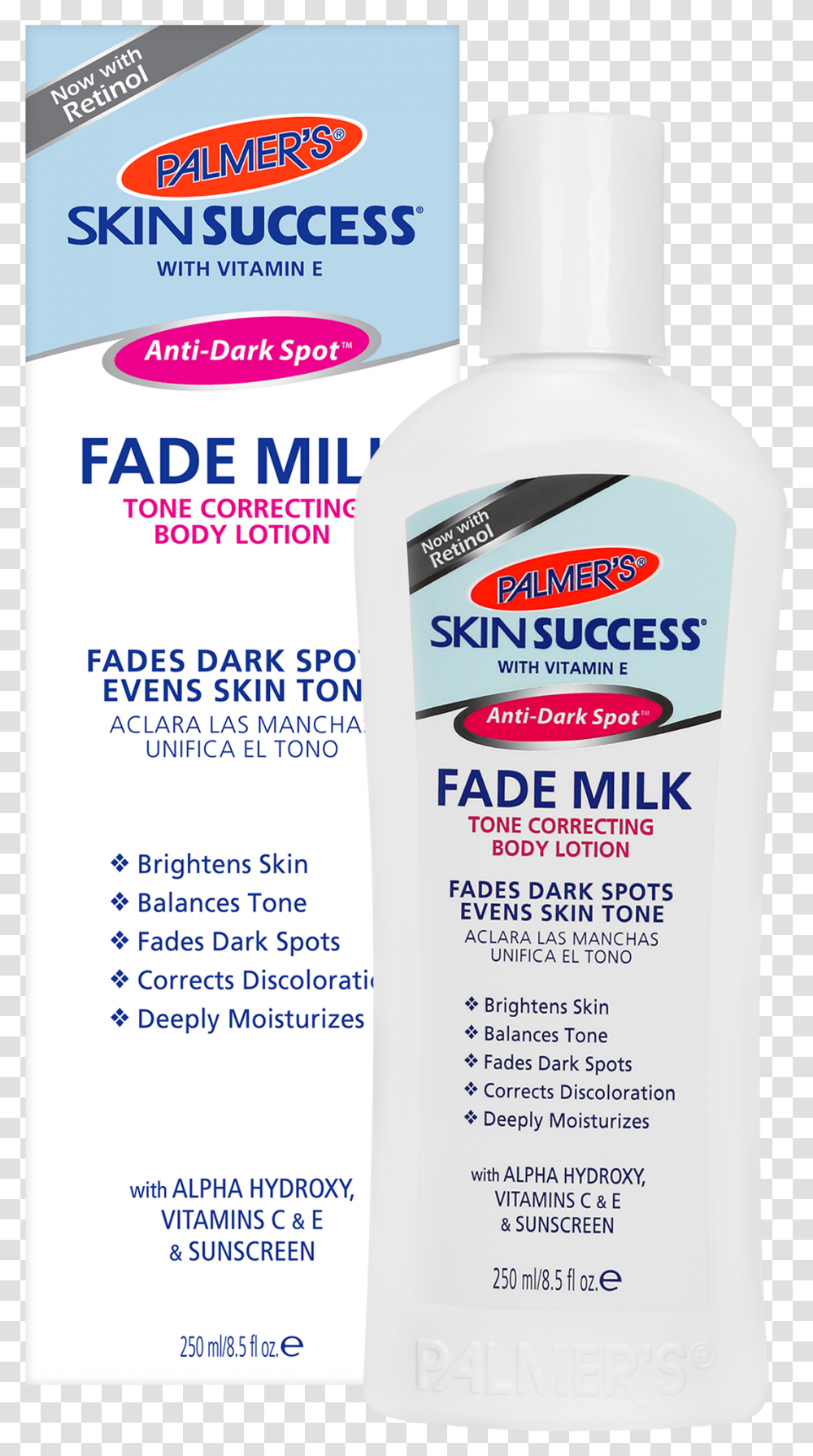 Palmers Fade Milk Before And After, Label, Bottle, Flyer Transparent Png