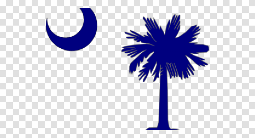Palmetto Tree And Crescent Moon South Carolina Palmetto Tree, Plant, Flower, Leaf Transparent Png