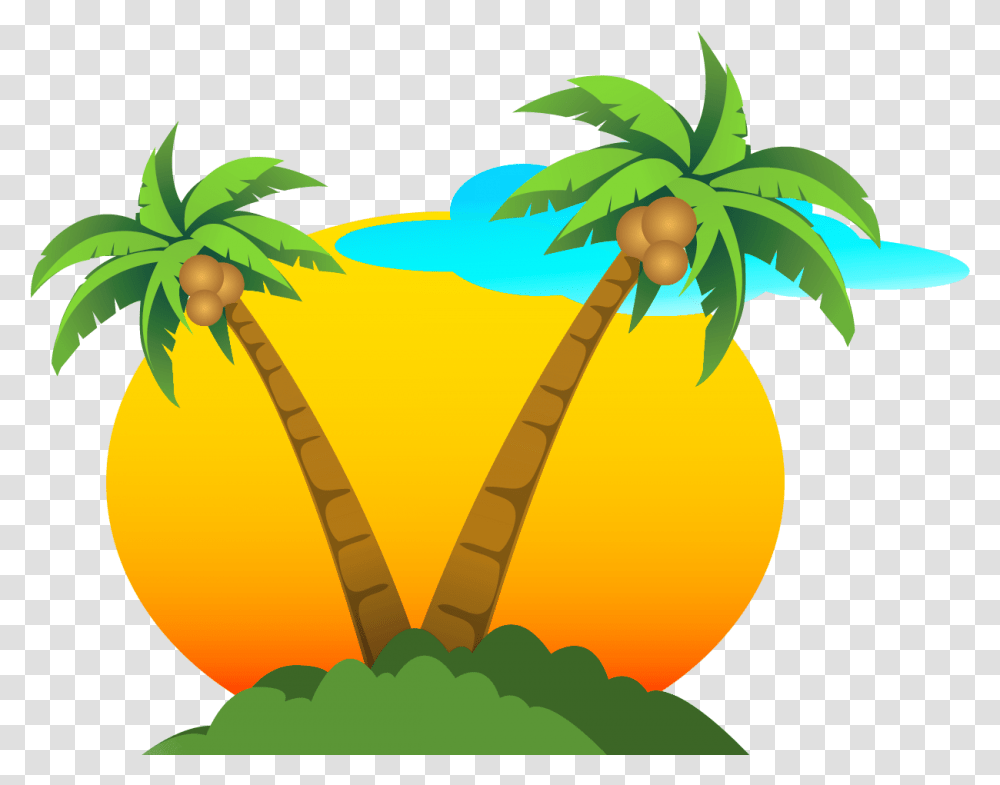 Palms And Summer Cliparts Hd, Plant, Pineapple, Fruit, Food Transparent Png