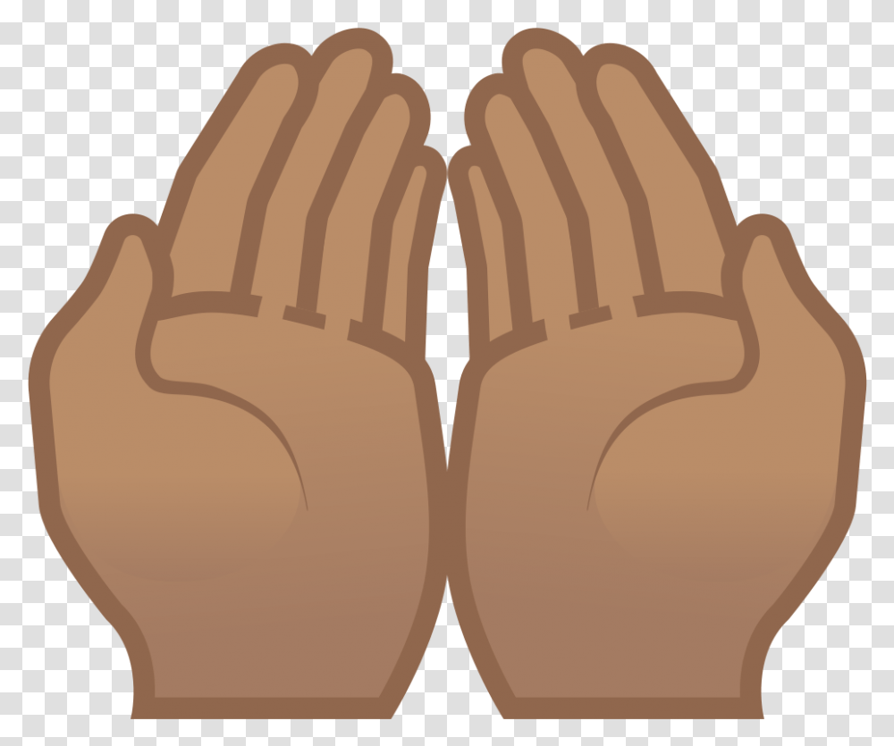 Palms Up Together Medium Skin Tone Icon Noto Emoji People Brown Cupped Hands, Rock, Plant, Toe Transparent Png