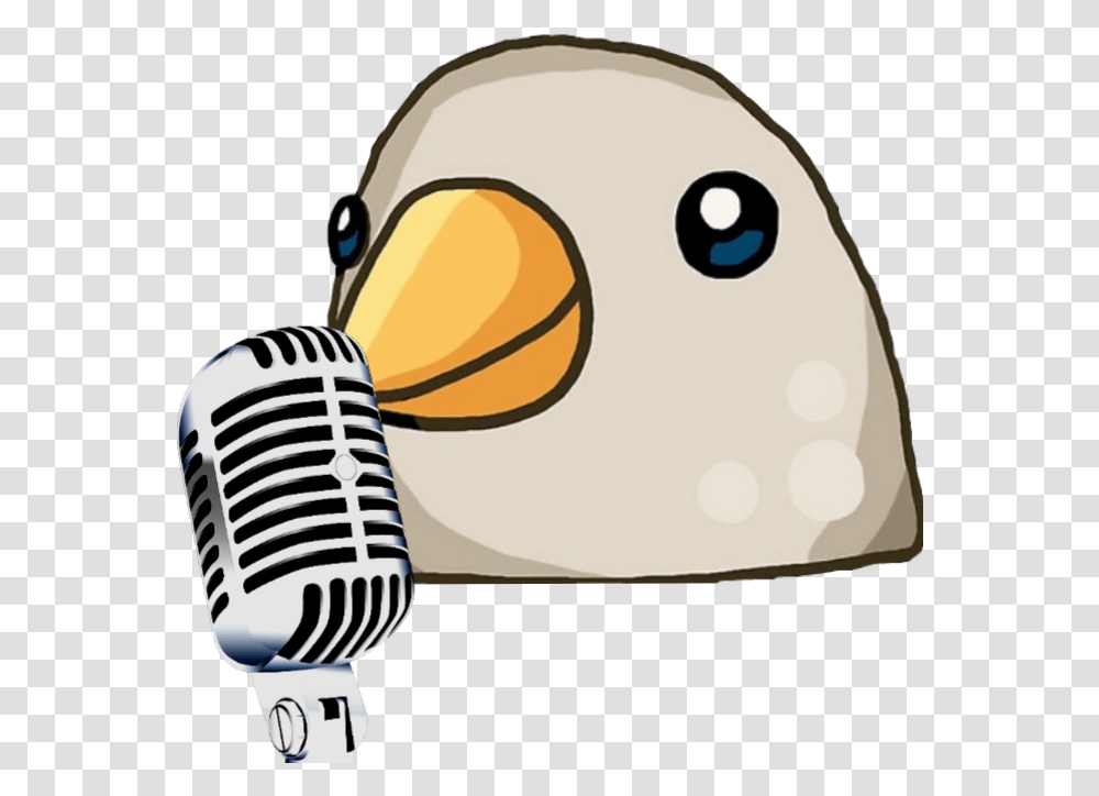 Paloma Sticker Atr Micrfono Bird Emoji Whatsapp, Electrical Device, Microphone, Animal, Head Transparent Png