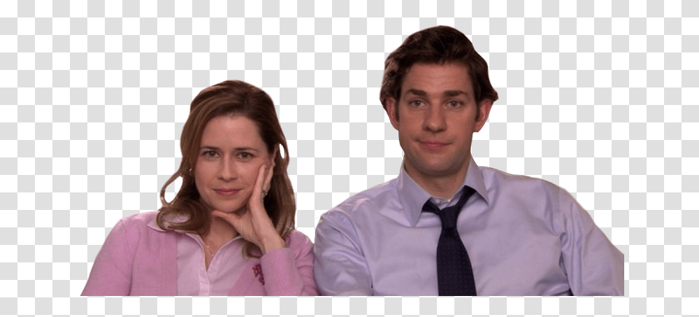 Pam Jim Theoffice Person People Funny Show Tvshow Jim And Pam, Tie, Accessories, Shirt Transparent Png