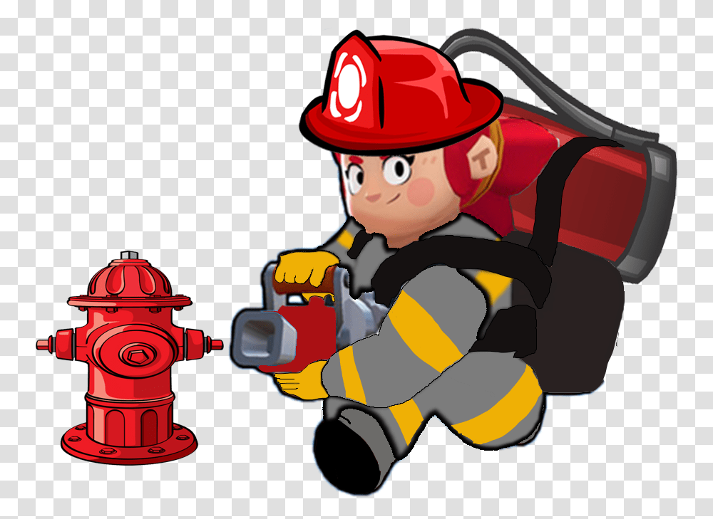 Pam Skins Brawl Stars, Fire Hydrant, Fireman, Toy Transparent Png