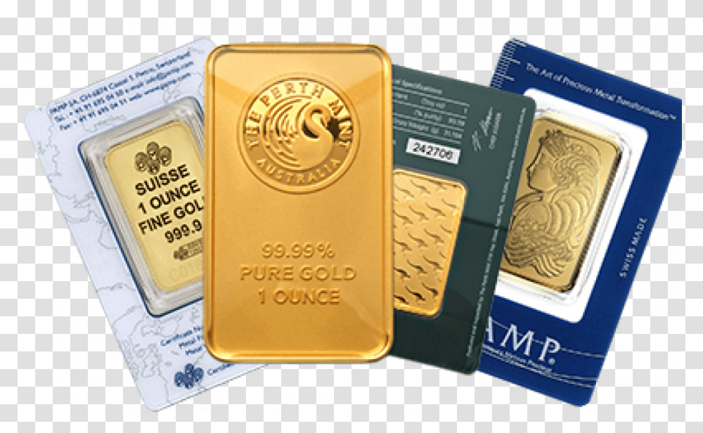 Pamp Suisse Gold Bars, Label, Credit Card, Gold Medal Transparent Png