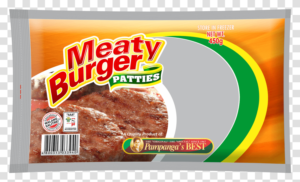 Pampangas Best Products Burger Patty, Food, Ribs, Meal, Lunch Transparent Png