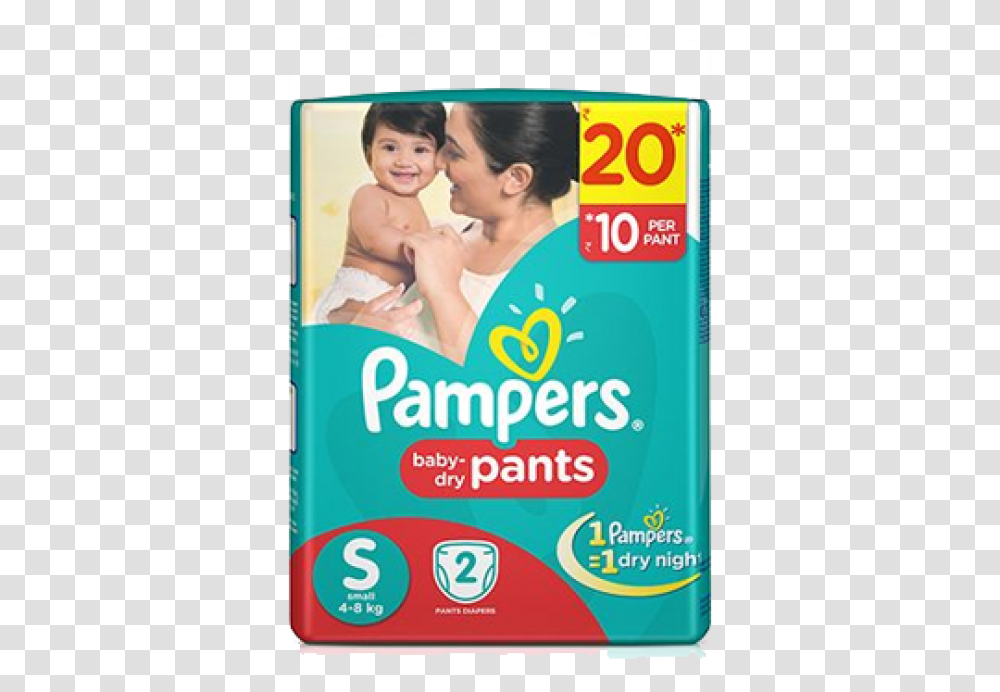 Pampers Active Baby Diapers Small Pampers, Person, Human, Advertisement, Poster Transparent Png