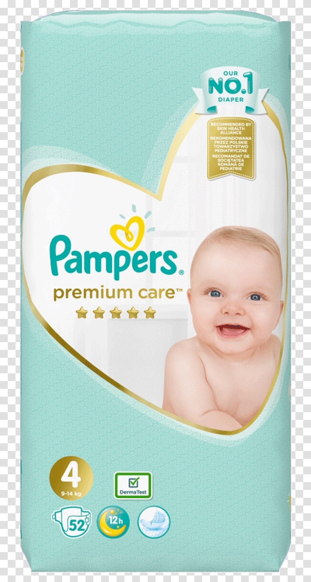Pampers Premium Care Mega Maxi 9 18 Kg 52 Pcs Pampers Premium, Person, Baby, Face, Newborn Transparent Png