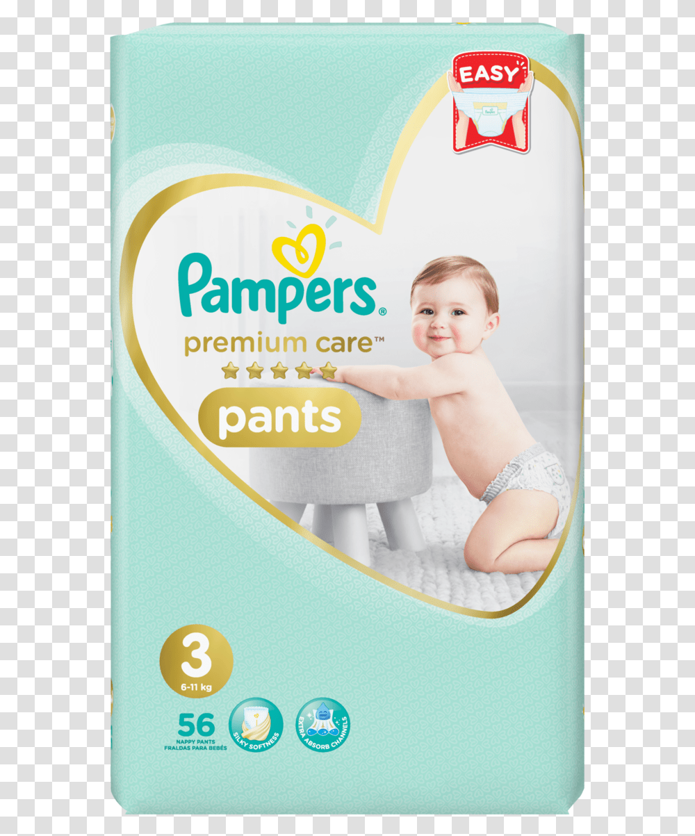 Pampers Premium Care Pants Diapers Size 3 Midi 6 11 Pampers Premium Care Medium, Person, Human, Room, Indoors Transparent Png