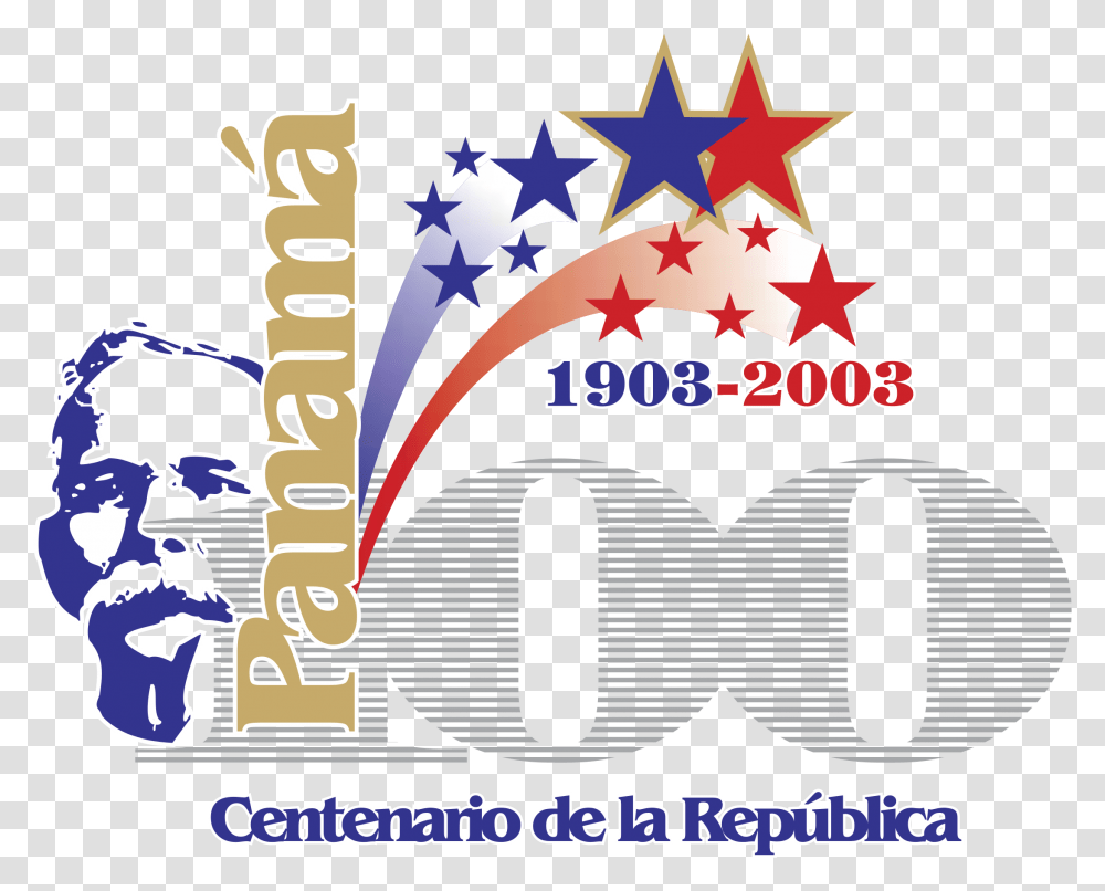 Panama 100th Year Anniversary Logo Logo Centenario Panama, Text, Symbol, Advertisement, Poster Transparent Png