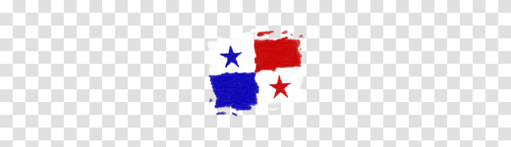 Panama Flag, Star Symbol, Stencil Transparent Png