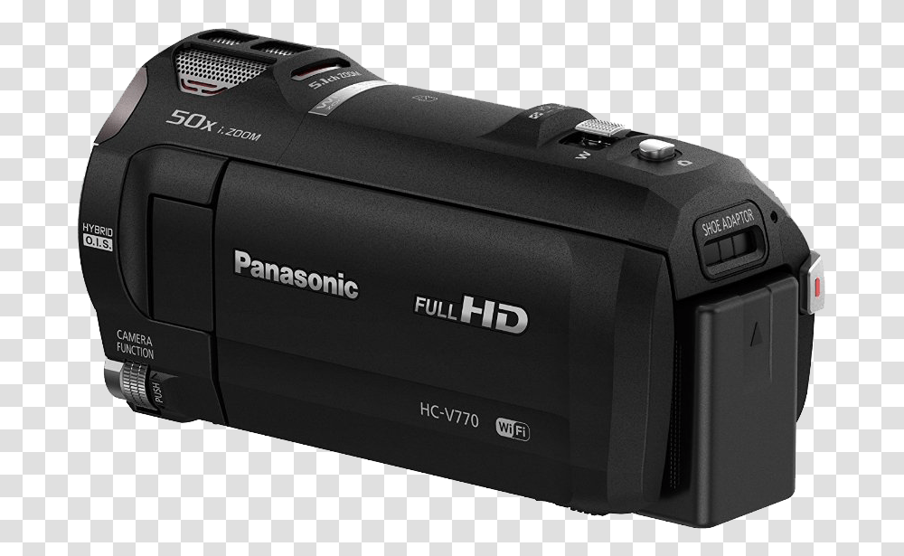 Panasonic Hc V770 Hd Camcorder Panasonic Hc V770 Black, Camera, Electronics, Video Camera Transparent Png