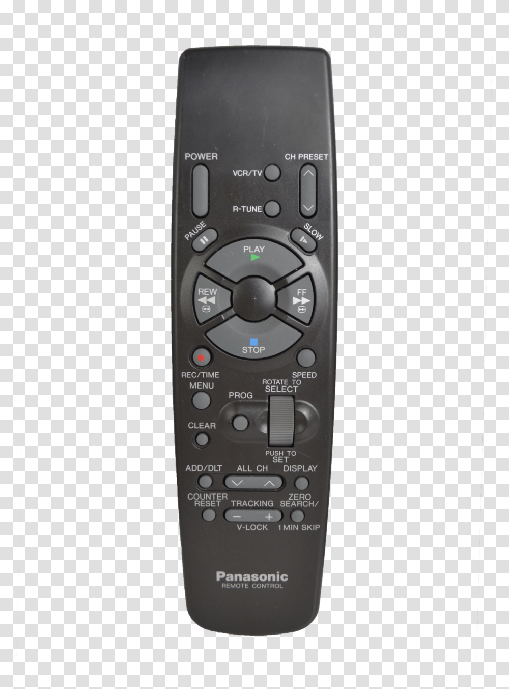 Panasonic Vsqs1337 Vcr Vhs Player Remote Control For Electronics, Mobile Phone, Monitor, Screen Transparent Png