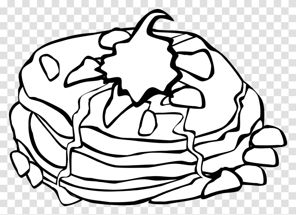 Pancake Clipart Pancake Clipart Black And White, Dessert, Food, Outdoors, Cream Transparent Png