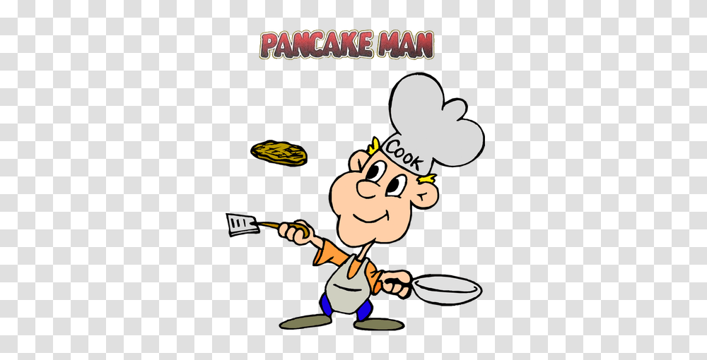 Pancake Clipart Pancake Man, Chef, Poster, Advertisement, Female Transparent Png