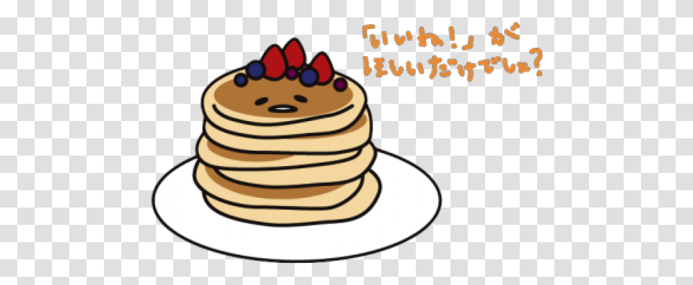 Pancake Clipart Tumblr Gudetama Pancake, Bread, Food, Birthday Cake, Dessert Transparent Png
