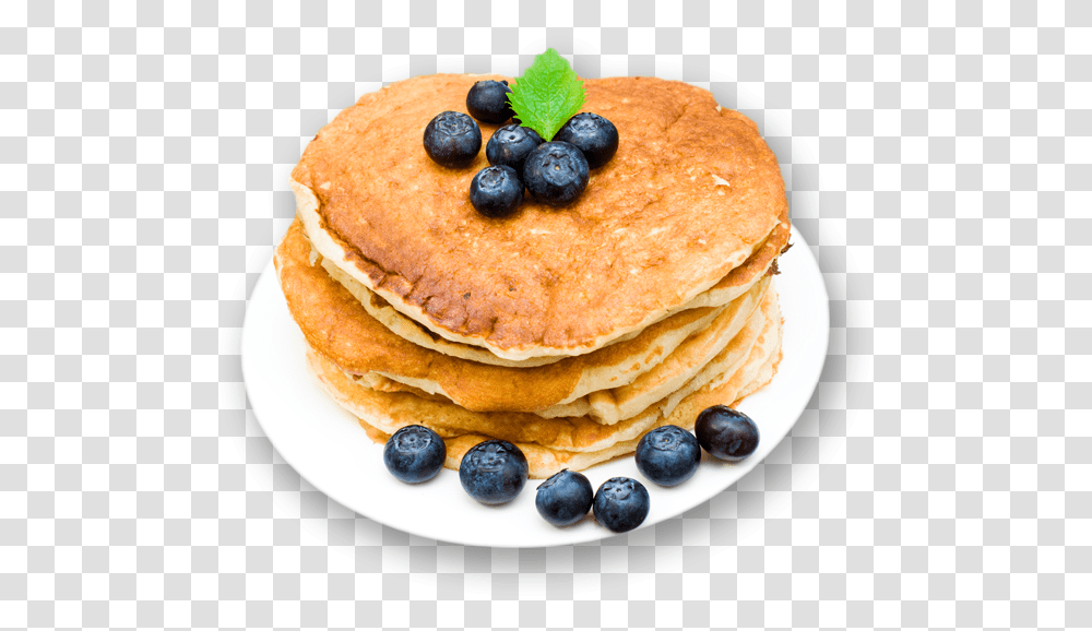 Pancake, Food, Bread, Blueberry, Fruit Transparent Png